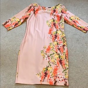 Pink floral dress